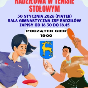 III Mistrzostwa Gminy Radziłów w Tenisie Stołowym